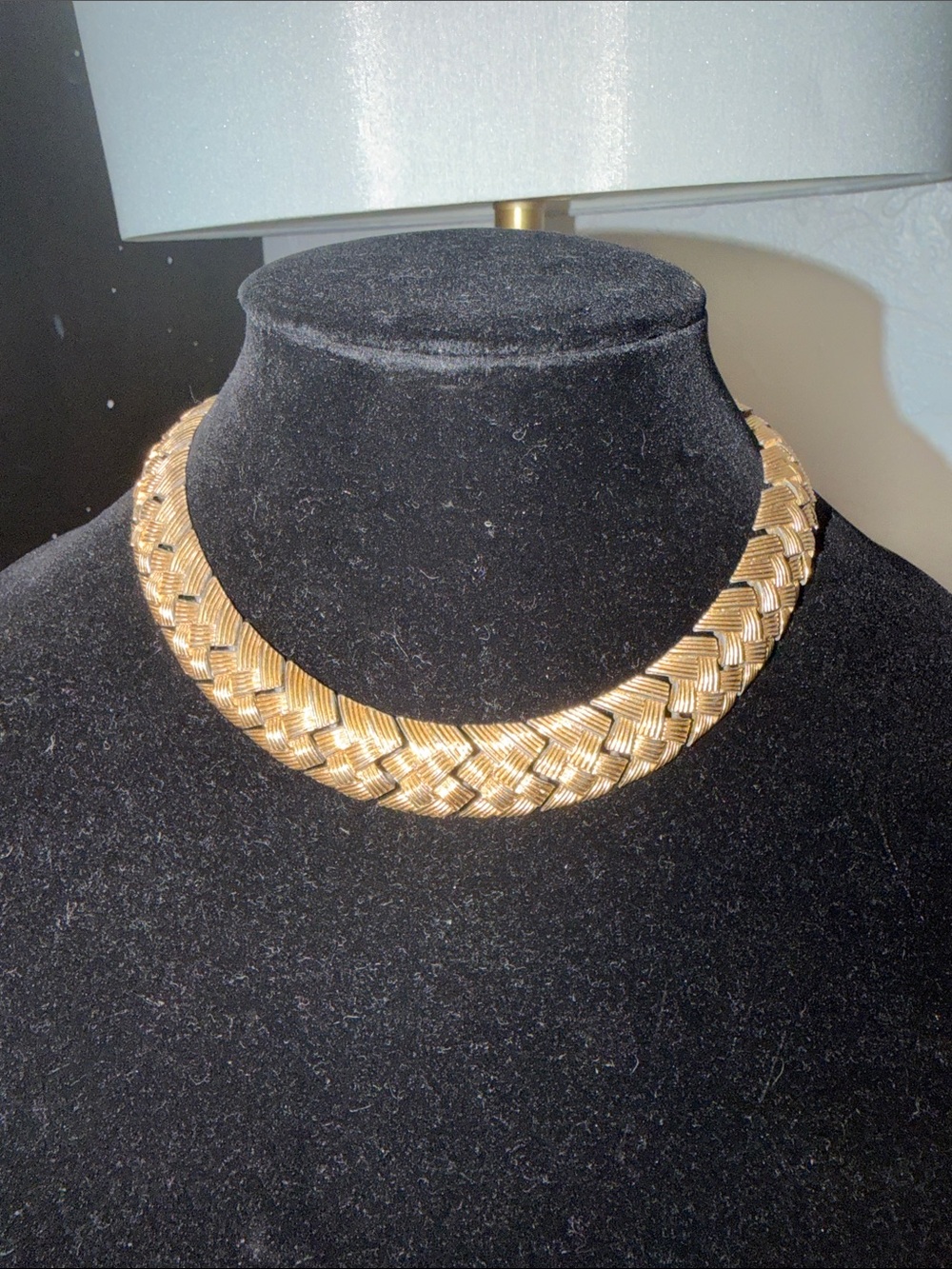 Napier Gold Braided Collar Necklace